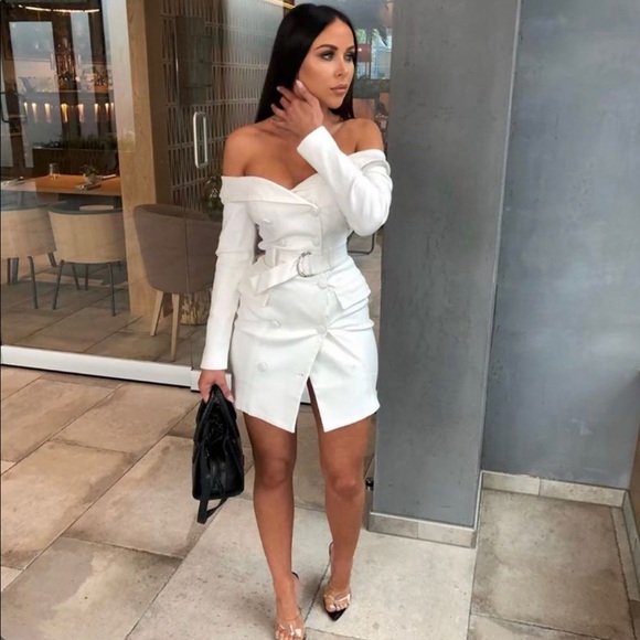 off the shoulder long sleeve plus size prom dress Light Blue Long Sleeve Evening Dress Off Shoulder Chiffon Plus Size Fl –  classygown